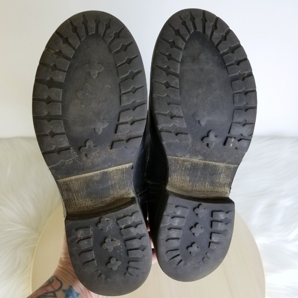 STEVE MADDEN Fairmont Pebble Leather Moto Boots - Picture 7 of 8